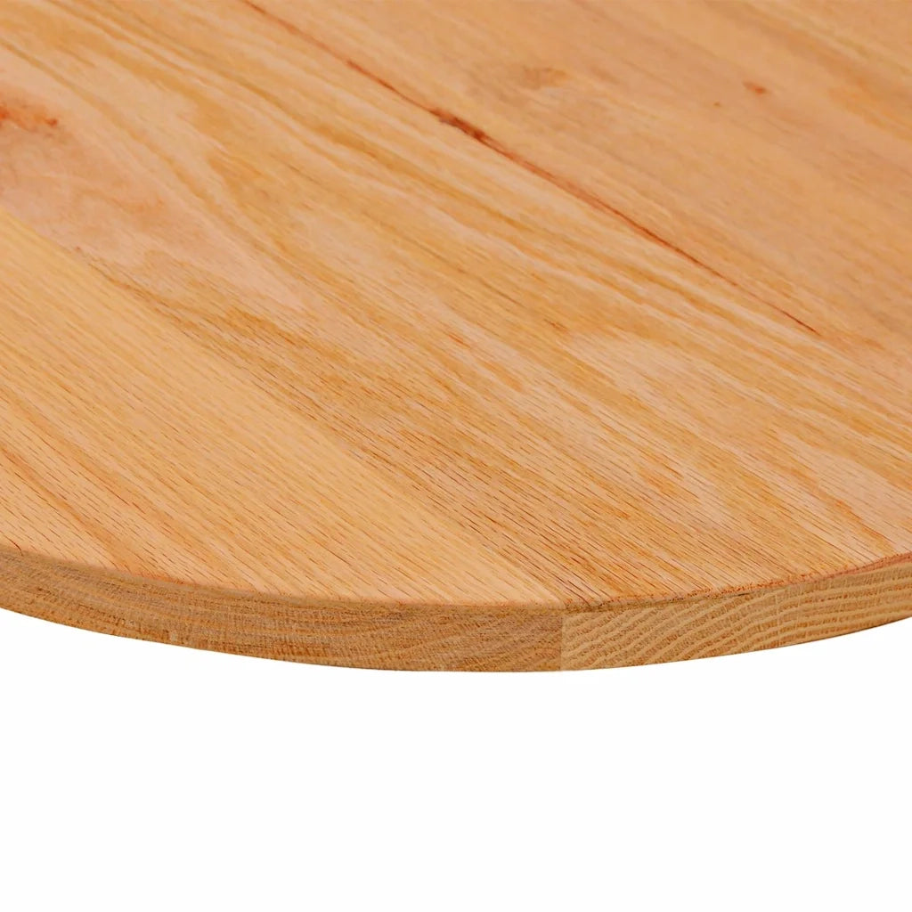 Piano Tavolo | Superficie Tavolo | Piano Scrivania Marrone Chiaro 120x60x2cm in Rovere Massello Ovale