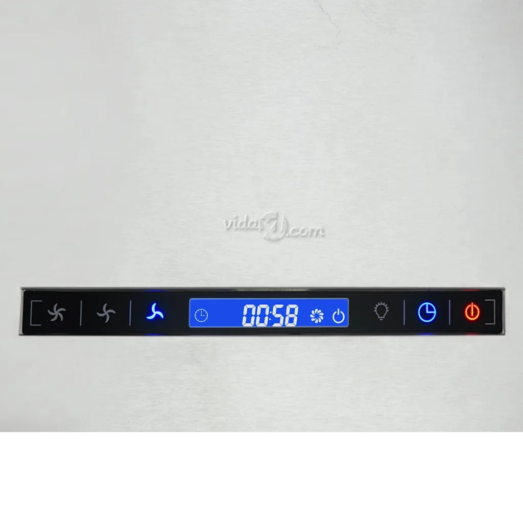 Cappa da Cucina ad Isola Sospesa LCD-Elettrodomestici da cucina con Sensore 37 cm Acciaio