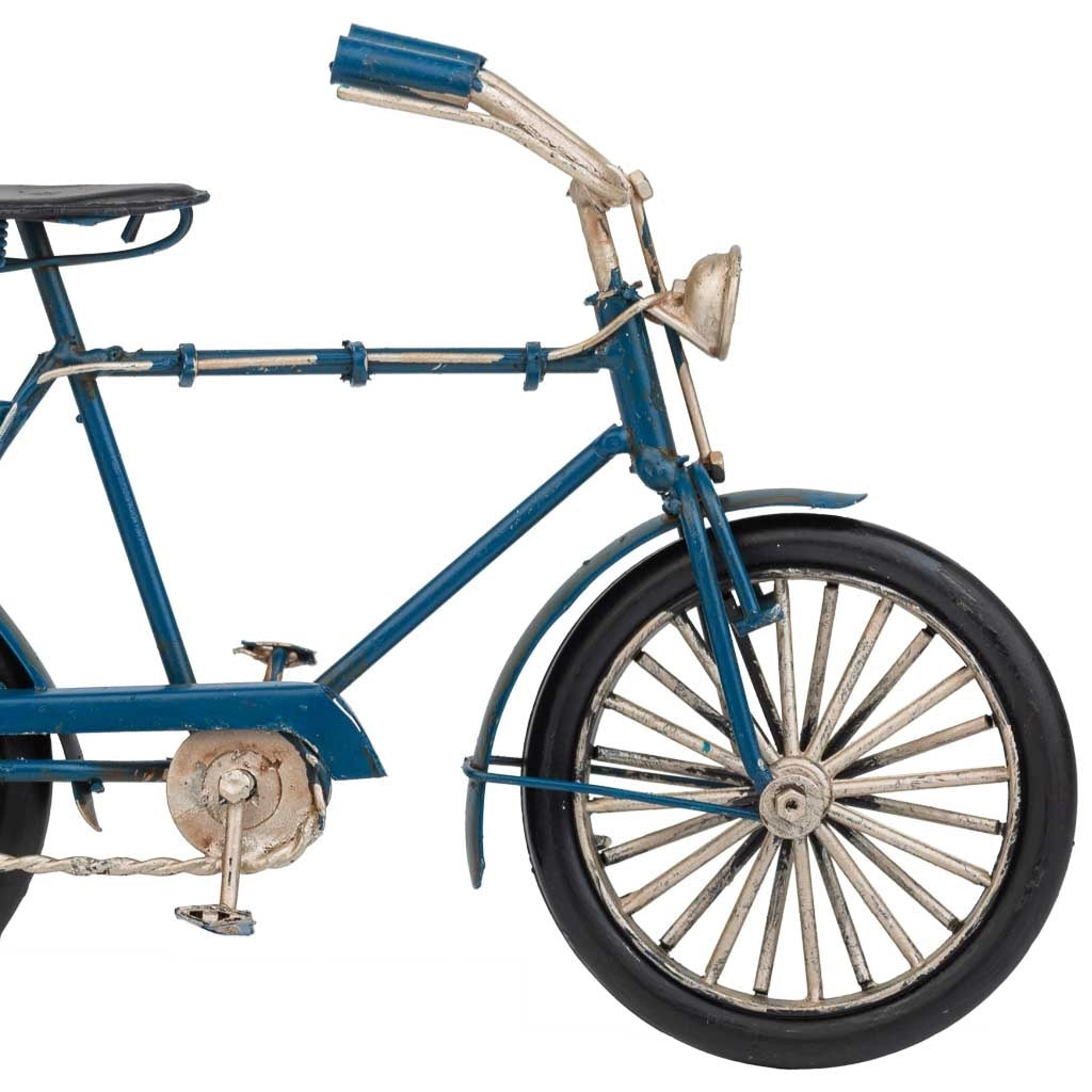 Bici in metallo blu 22x6,5x12h