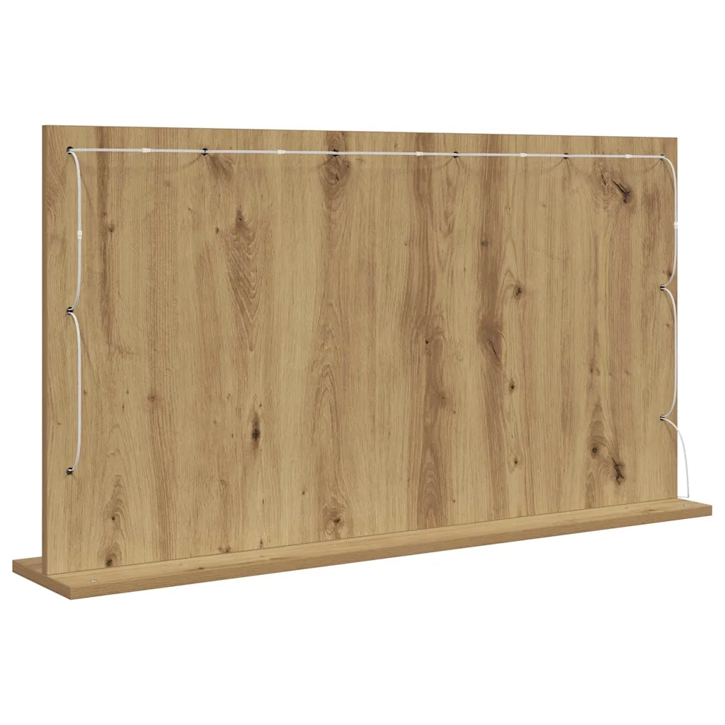 Specchio da Vanit¨¤-Specchio da Trucco Rovere artigianale 100 x 55 x 18 cm