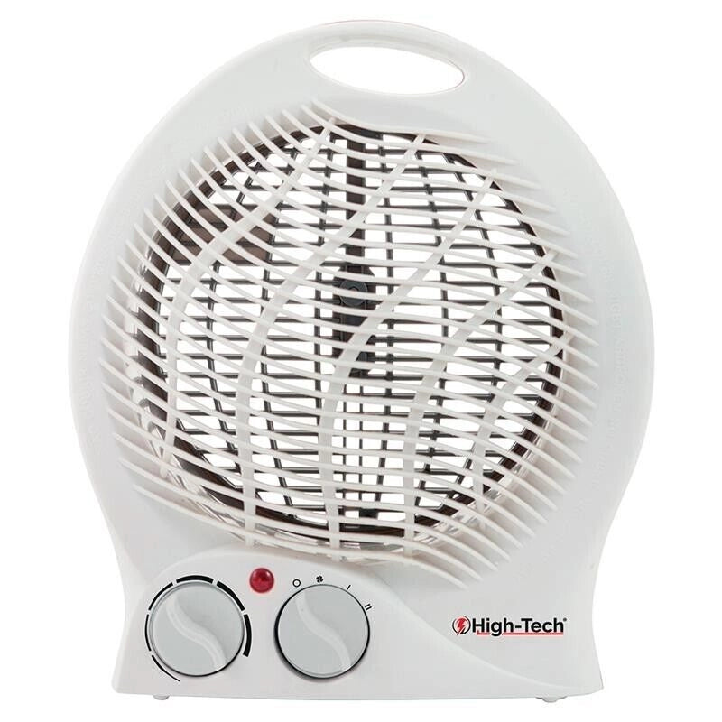 HIGH-TECH TERMOVENTILATORE 1000-2000 W 2 LIVELLI DI POTENZA E SPEGNIMENTO AUTOMATICO