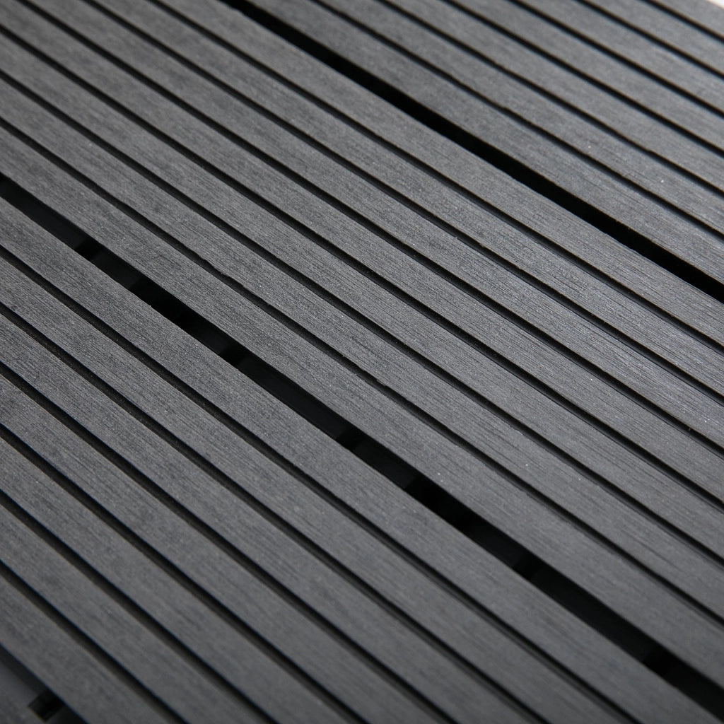 Pavimentazione da Esterno Incastrabile Piastrelle da Giardino 11 Mattonelle 30x30x2.2 cm Grigio