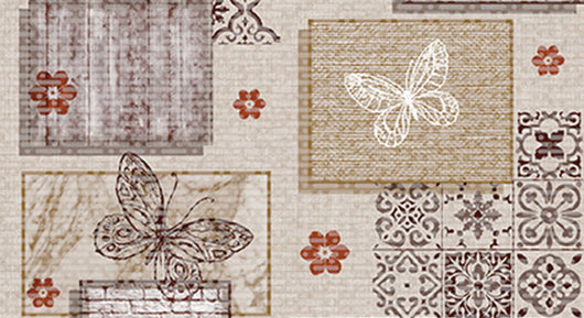 TAPPETO MULTIUSO IN PVC TERRAMAT 1065-2 Rotolo cm.60 (H) x 15 mt (L).