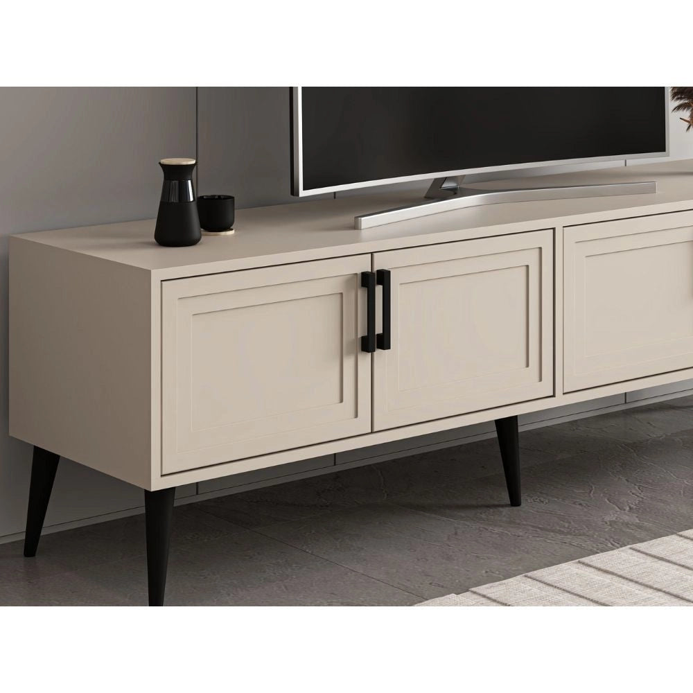Mobile Porta TV Prime 4 ante colore cashmere 180x45x55H – Stile e funzionalità