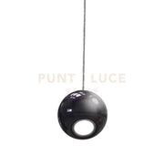NEMO-NP Sospensione 1 luce senza base  attacco GU10 lampadina inclusa colore nero perla lucido diametro 12cm