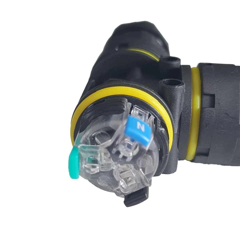 2 Connettori Veloce IP68 Forma T 3 Posti per Cavo Elettrico 6 12mm 122x80x30mm