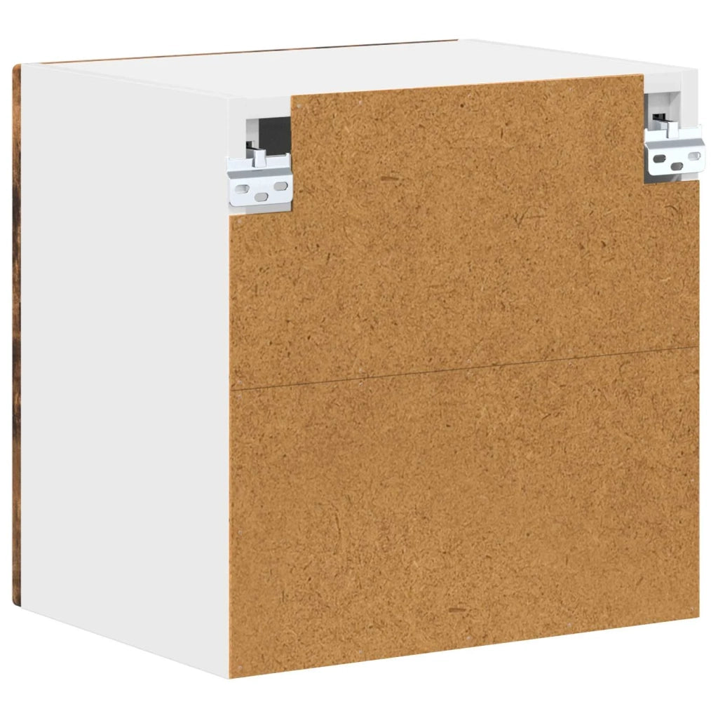 Mobile in vetro da parete LUCCA Rovere Fumo 40 x 31 x 40 cm 884844