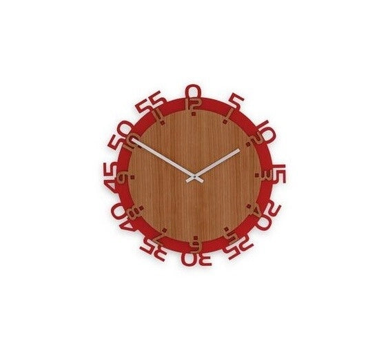 Orologio da parete in legno numeri esterni 50 cm MADE IN ITALY