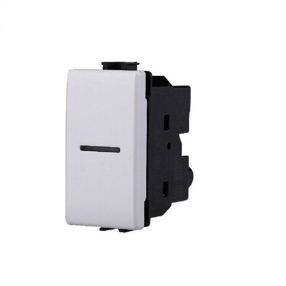 Trade Shop - Serie Bticino Frutti Matix Compatibile Presa Schuko Lan Pulsante Deviatore Usb -     Pulsante 1p Assiale