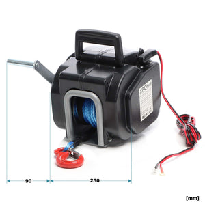 Argano elettrico a fune 12V Verricello a motore fino a 2267kg Motore 450W 1,38m/min Paranco