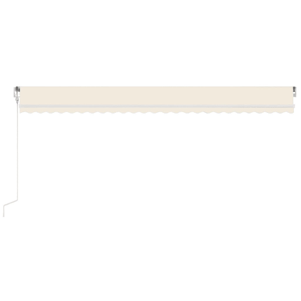 Tenda Automatica con Sensore Vento e LED 600x350 cm Crema 3069052