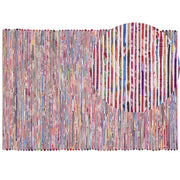 Tappeto Multicolore Cotone 160 x 230 cm Rettangolare Fatto a Mano Boho Eclettico