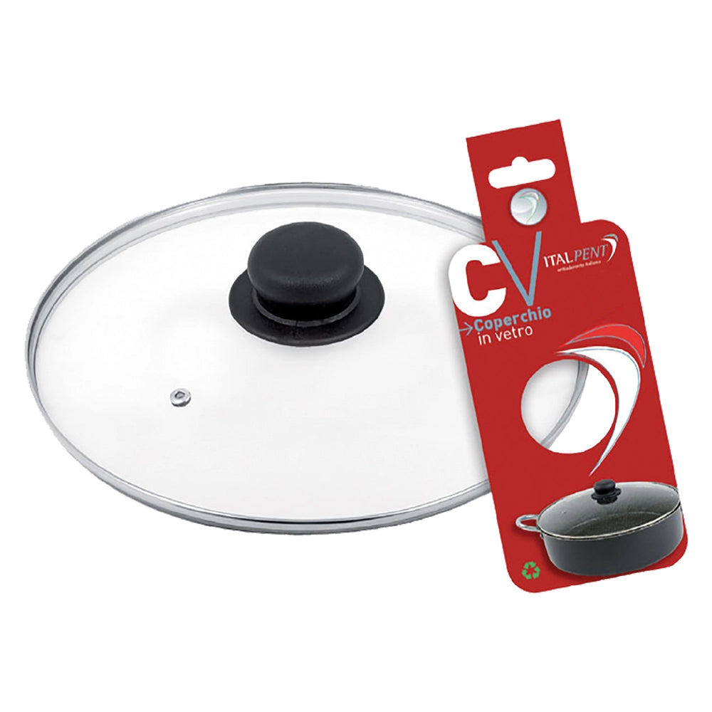 Coperchio in vetro 24 cm con cravatta