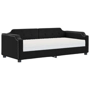 Divano letto | Sof¨¤ letto | Letto singolo con Materasso Nero 80x200 cm in Tessuto