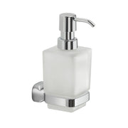 Dosasapone con erogatore in plastica da muro in acciaio inox e Cromall ST80 Gedy serie STELVIO Cromato