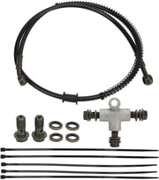 Flessabile Remslang Gevlochten 102 cm - T-stuk - Vervanging per KT196 - Universale - Gomma/Metallo - Inclusi caviattuatori/ghiacci/bloccaggi - Guida di Servo