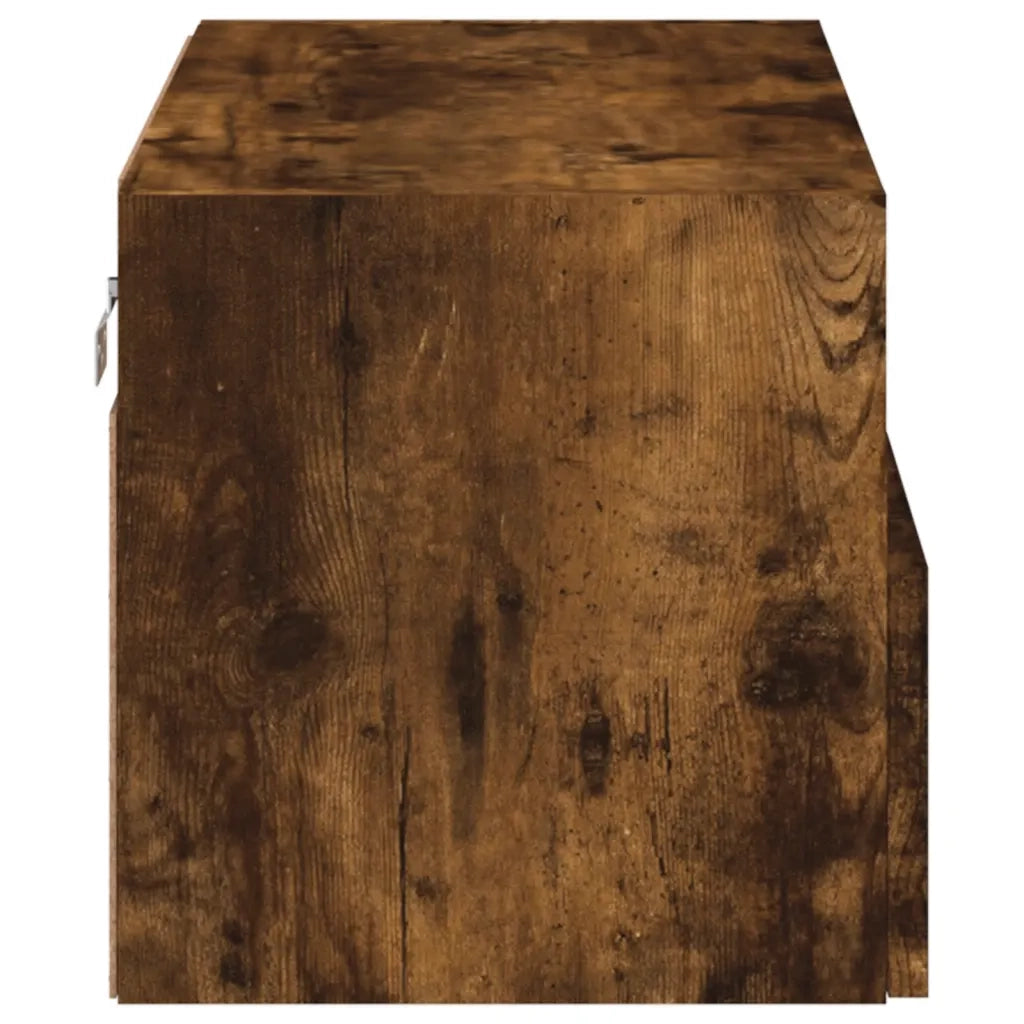 Mobile TV a Parete | Armadietto TV | Mobile Porta TV Rovere Fumo 60x30x30 cm in Legno Multistrato