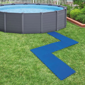 PIASTRELLA ANTISCIVOLO cm.50 x 50 x 1 - azzurra  - INTEX