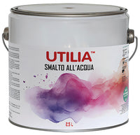 Utilia SMALTO ALL'ACQUA lt. 2,5 Nero satinato 4.00 pz
