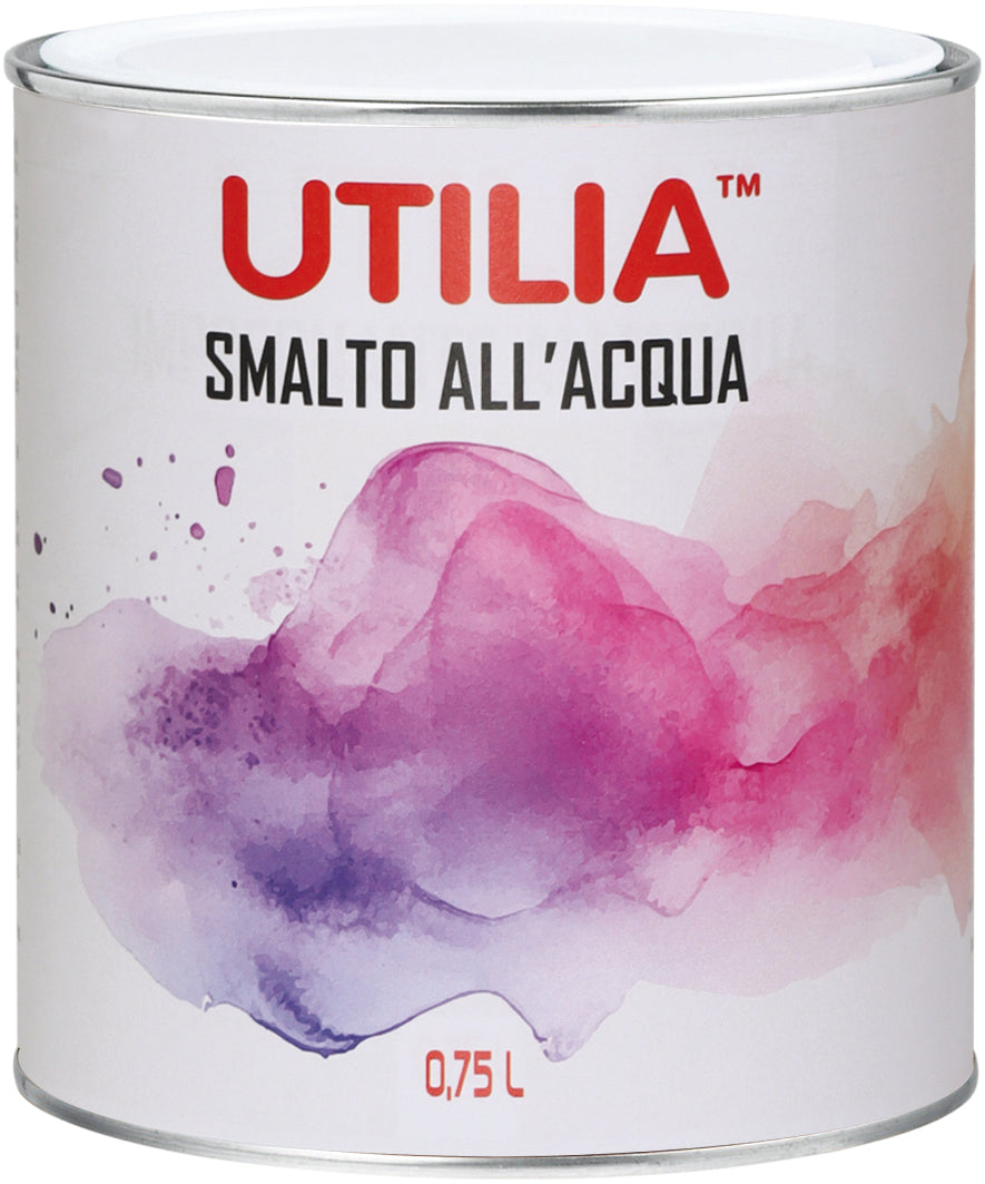 Utilia SMALTO ALL'ACQUA  ml. 750 Bianco lucido 6.00 pz