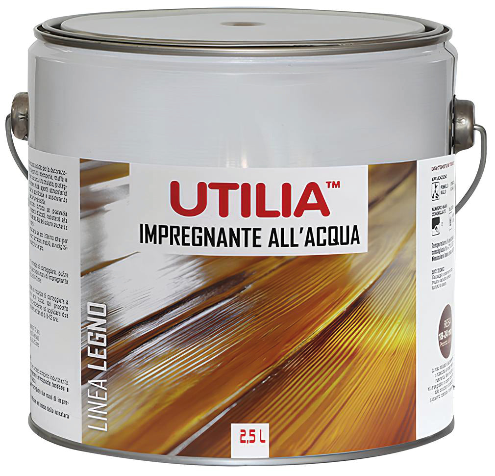 Utilia IMPREGNANTE ALL'ACQUA lt. 2,5 Noce scuro 4.00 pz