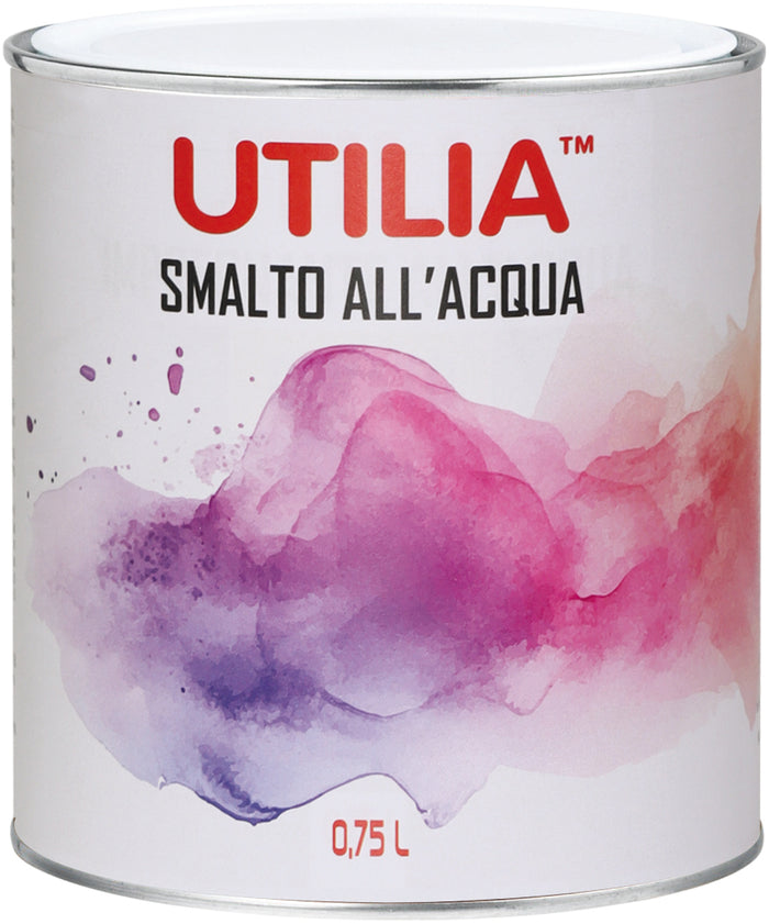Utilia SMALTO ALL'ACQUA  ml. 750 Bianco perla Ral 1013 6.00 pz