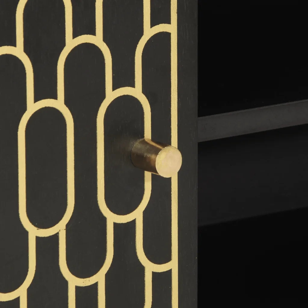 Mobile Porta TV 80x31,5x46 cm in Legno Massello di Mango 358335