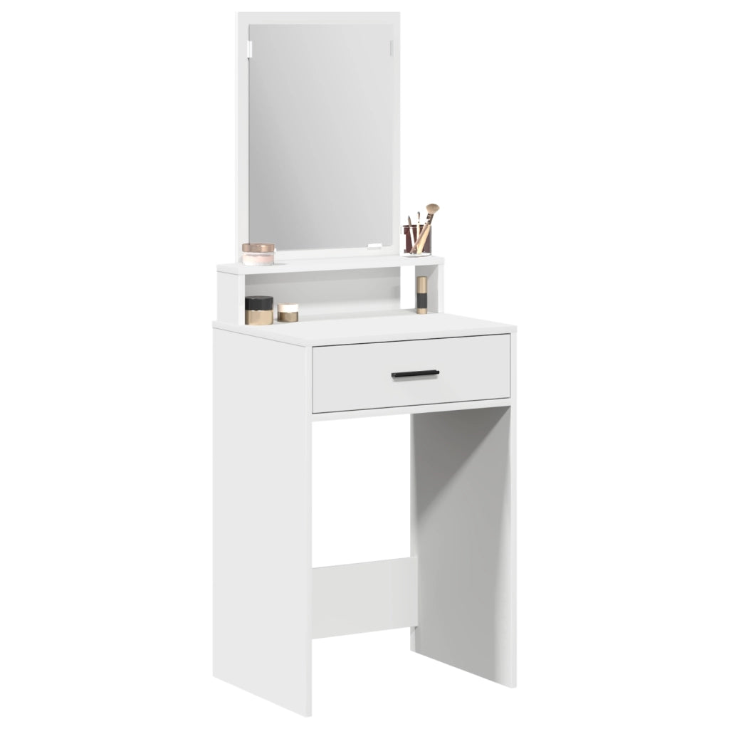 Tavolo da Trucco  con Cassetti Bianco 50x41x140 cm
