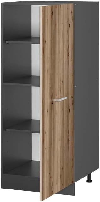 mobile cucina dispensa R-Line, Rovere artigianale, 60 cm, per la libera combinazione all'interno di sistemi cucina modulari