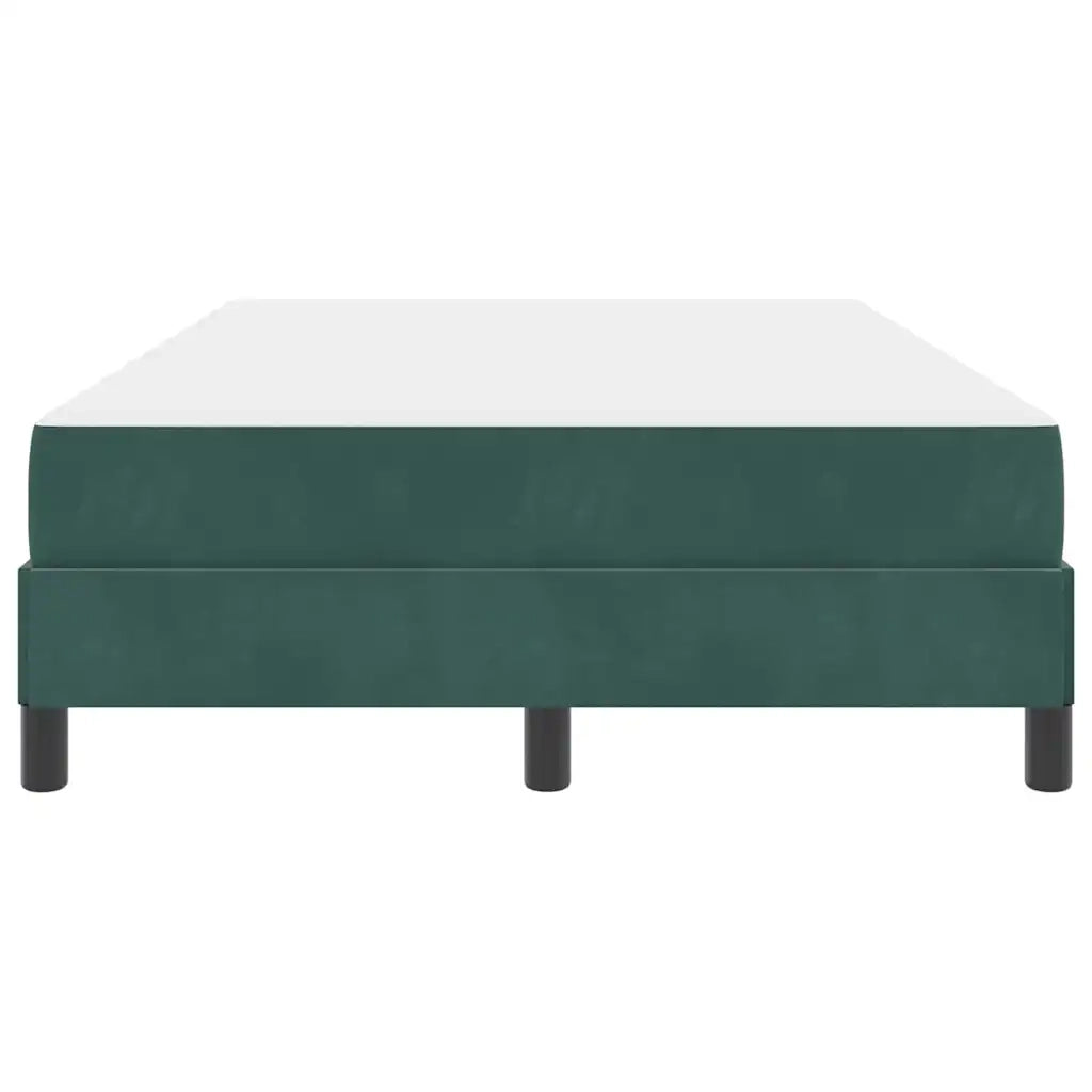 vidaXL Letto box spring con materasso Verde Scuro 120 x 200 cm Velluto