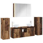 Set di mobili per il bagno 6 pcs Legno antico 3407157
