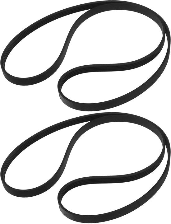 Rim di Accoppiamento per Lavatrici - 2 pezzi - Nero - Compatibile - Codice Articolo 5PJE1196 - Adatto per Lavatrici - 1 anno di Garanzia