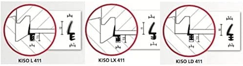 EPA60001 - Guarnizione per falegnameria, 4 mm-40 M-LD411, colore: Marrone