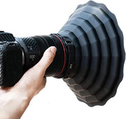 Parasole in Silicone per Obiettivo 77mm 82mm per Fotocamera DSLR Canon Nikon Parassole Opaco Flessibile Protezione per Obiettivo