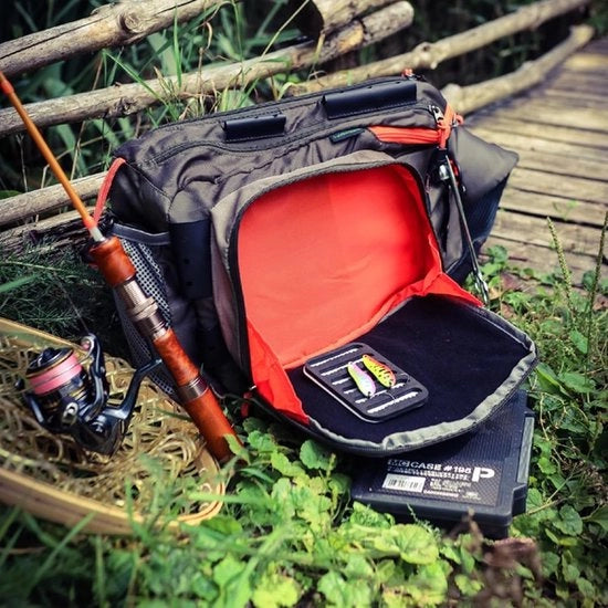 Borsa da spalla per la pesca - Ideale per il trasporto di attrezzature da pesca - Progettata per la durata