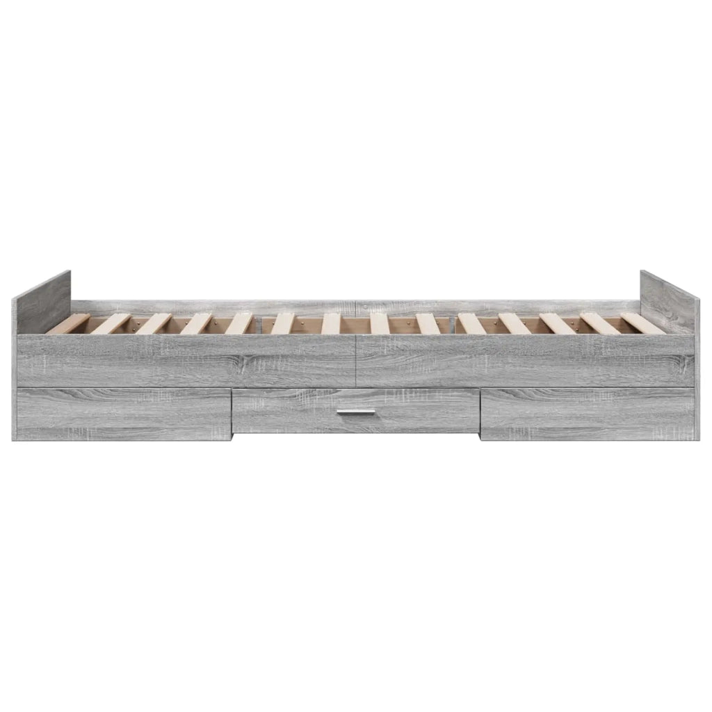 Telaio del letto con storage Sonoma grigio 80 x 200 cm 3429505