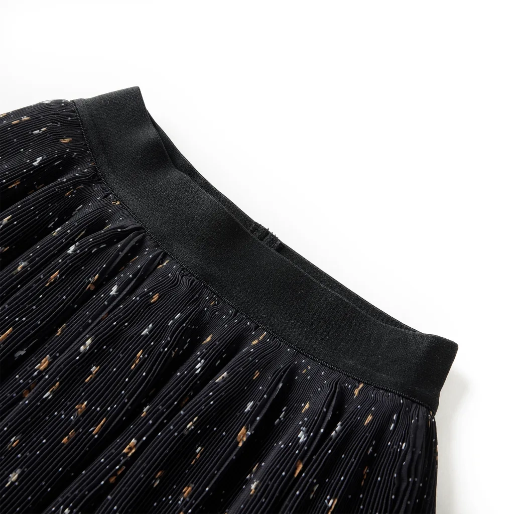 Gonna da Bambina a Strati con Design Arricciatura Nera 128 CFW5807486