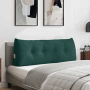 Cuscino per Schiena Verde Scuro 120 x 24 x 50 cm Tessuto
