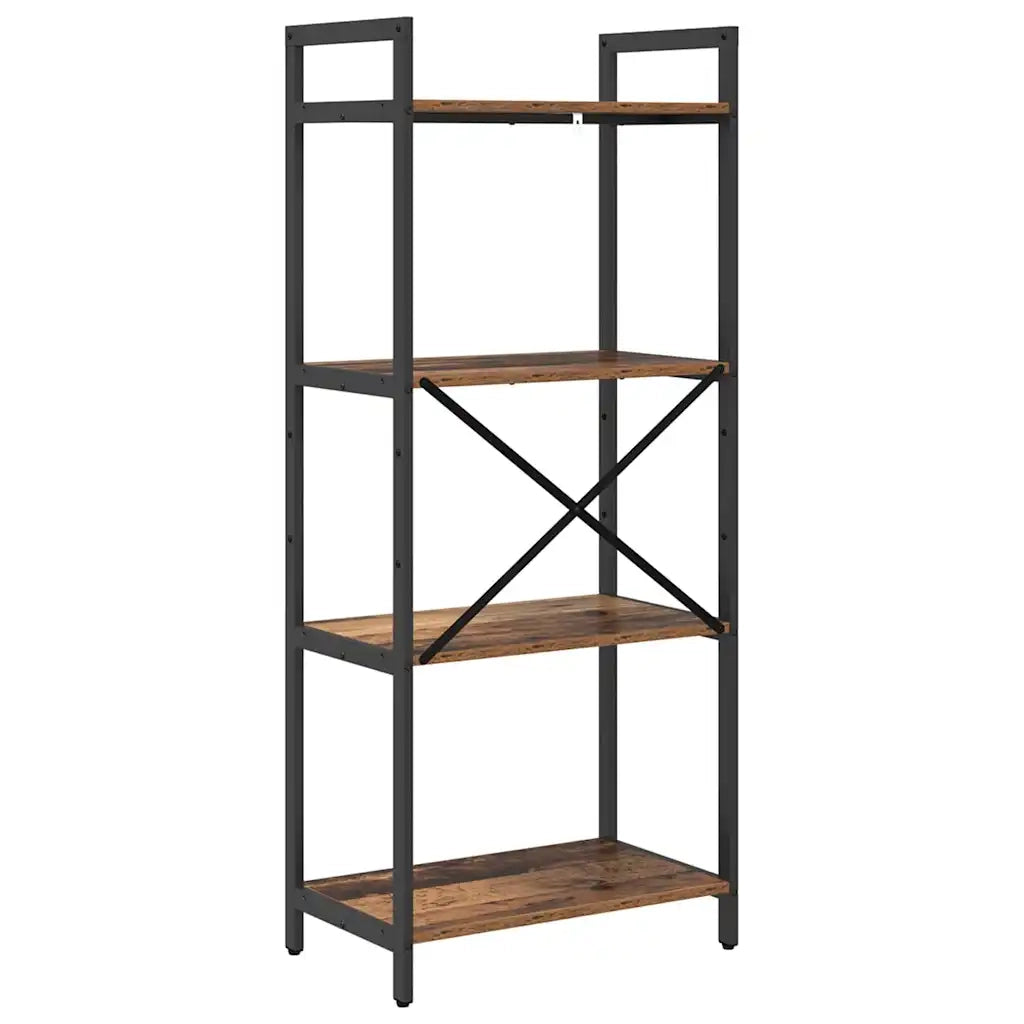 Libreria-Scaffale per Libri-Mobile di Stoccaggio Legno vecchio 56 x 34 x 133,5 cm Legno multistrato