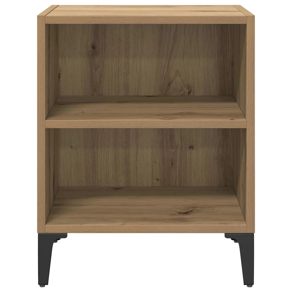 Set di 2 Comodini | Armadio da Notte | Mobiletto da notte Rovere artigianale 40 x 30 x 50 cm