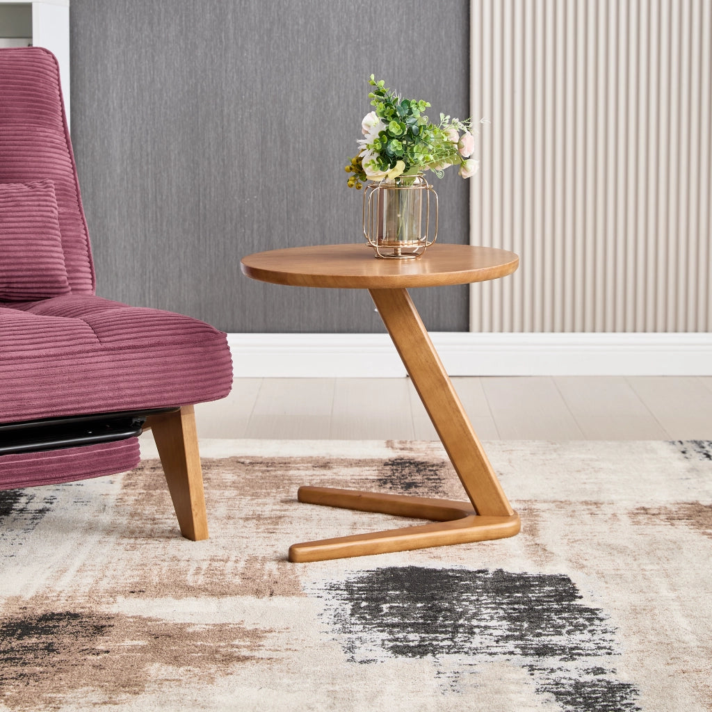 Tavolino Rotondo in Legno Massello per Salotto ¨C MINIMAL ¨C Design Moderno