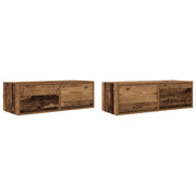 Mobili Porta TV 2 pz | Armadietto TV | Mobile Porta TV Legno Antico 80x31x25,5 cm in Truciolato
