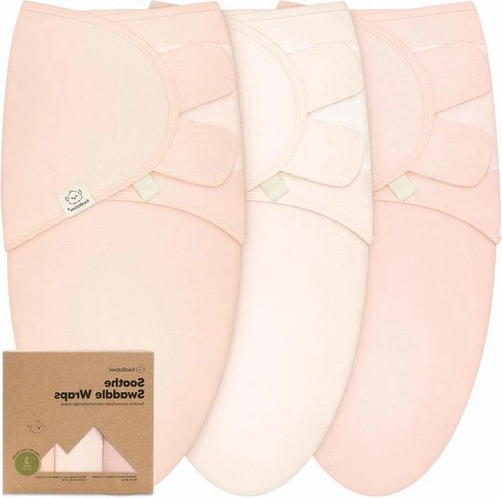 Set di 3 Coperte per Neonati Biologiche Ergonomiche per Bambini di 3-6 Mesi