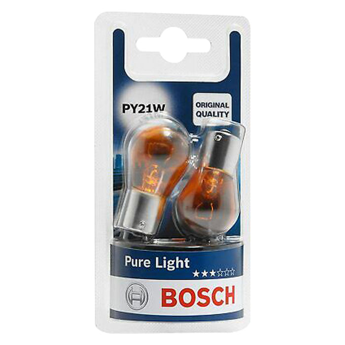LAMPADINA PER FRECCE DIREZIONALI P21W - 12 V - 21 W - 2 pezzi  - BOSCH
