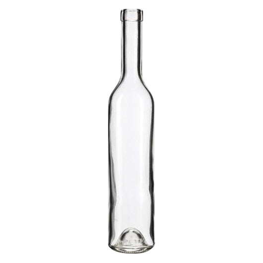 BOTTIGLIA IN VETRO PER DISTILLATI 'BORDOLESE' 500 ml - colore bianco- 24 pezzi  - Senza Marca