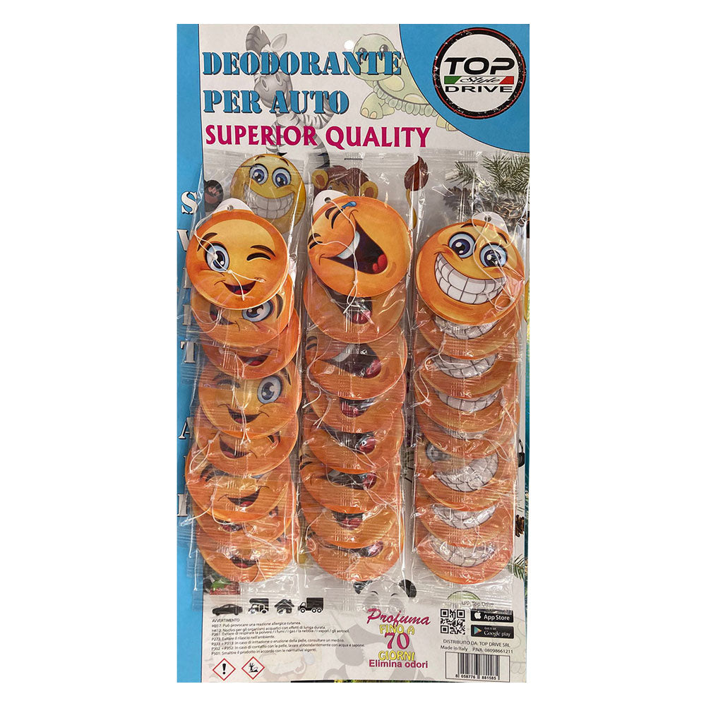 ESPOSITORE DEODORANTI AUTO 'SWEET AIR' 24 pezzi  - Senza Marca