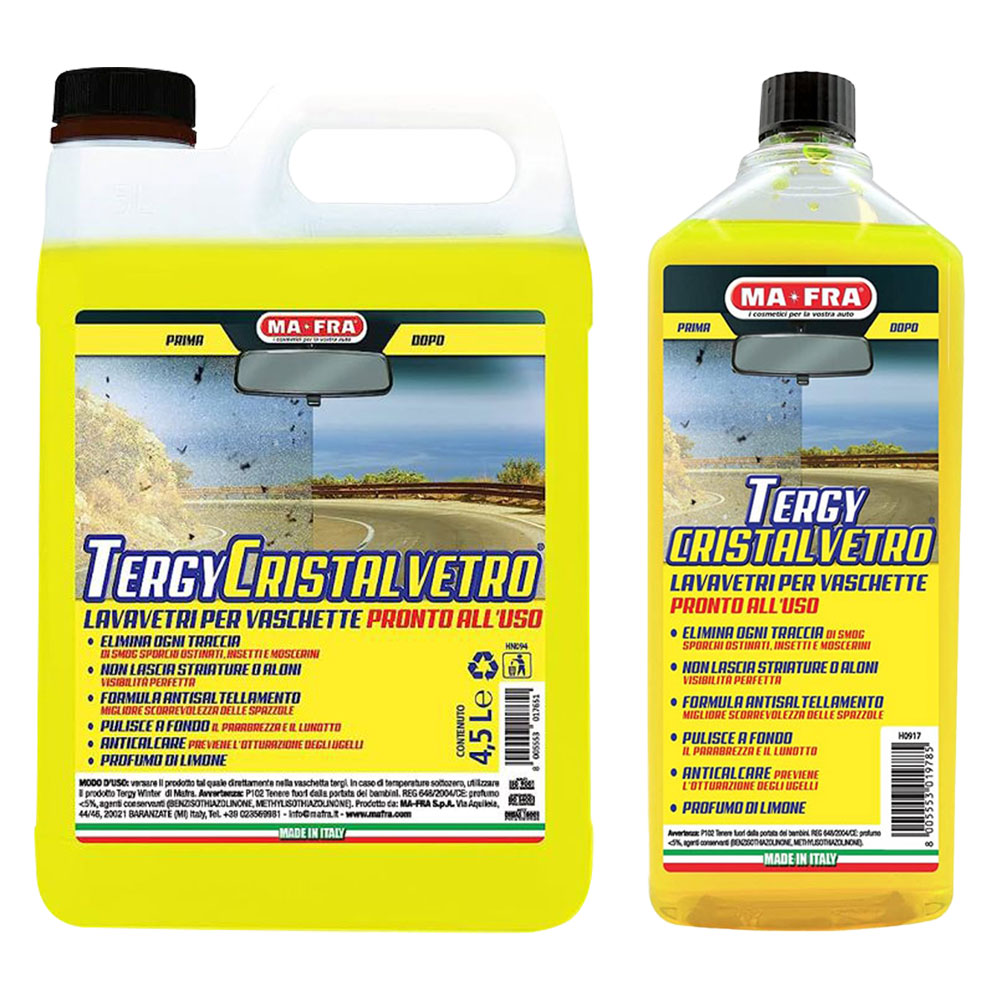 LAVAVETRI LIQUIDO 'TERGY CRISTALVETRO' ml 4500  - MA-FRA