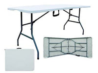 TAVOLO BIRRERIA PIEGHEVOLE IN HDPE- - aperto cm.242x75x74h. - chiuso cm.122x75.5x8.6h. - 1 pezzi VETTE