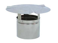 FUMAIOLI A CAPPELLO IN ACCIAIO ZINCATO- - ø cm.10 - 1 pezzi