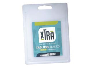 TAGLIERE IN POLIPROPILENE BIANCO- - cm. 30x40 - spessore cm.1 - 2 pezzi XTRA